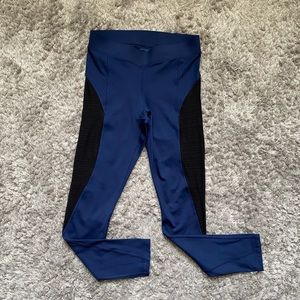 IVY PARK, Women’s, Dark Blue and Mesh Black sides, Leggings, Size Medium